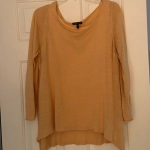 Eileen Fisher apricot, linen tunic